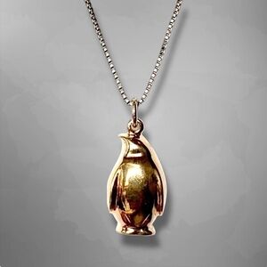 Necklace 925 sterling silver penguin